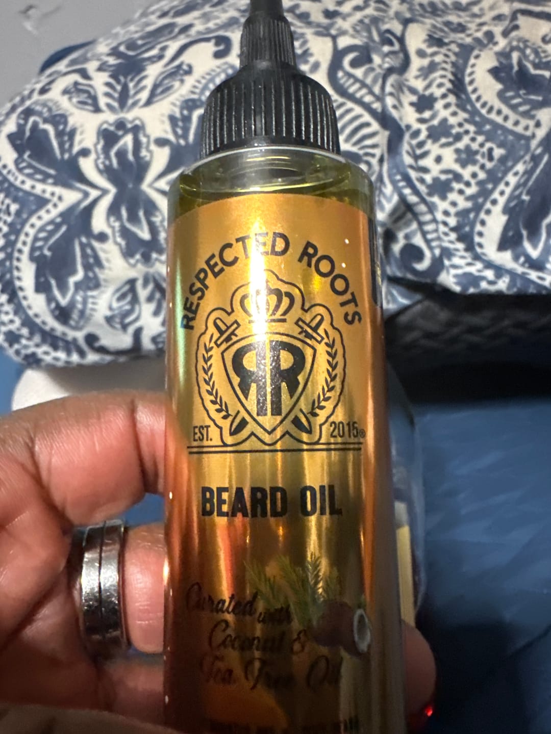 Customer photo review of Beard Oil