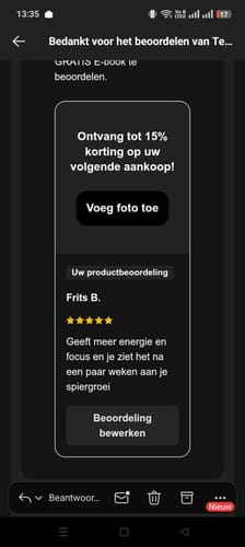 Customer photo review of Testo Charge 90 Capsules + GRATIS E-book