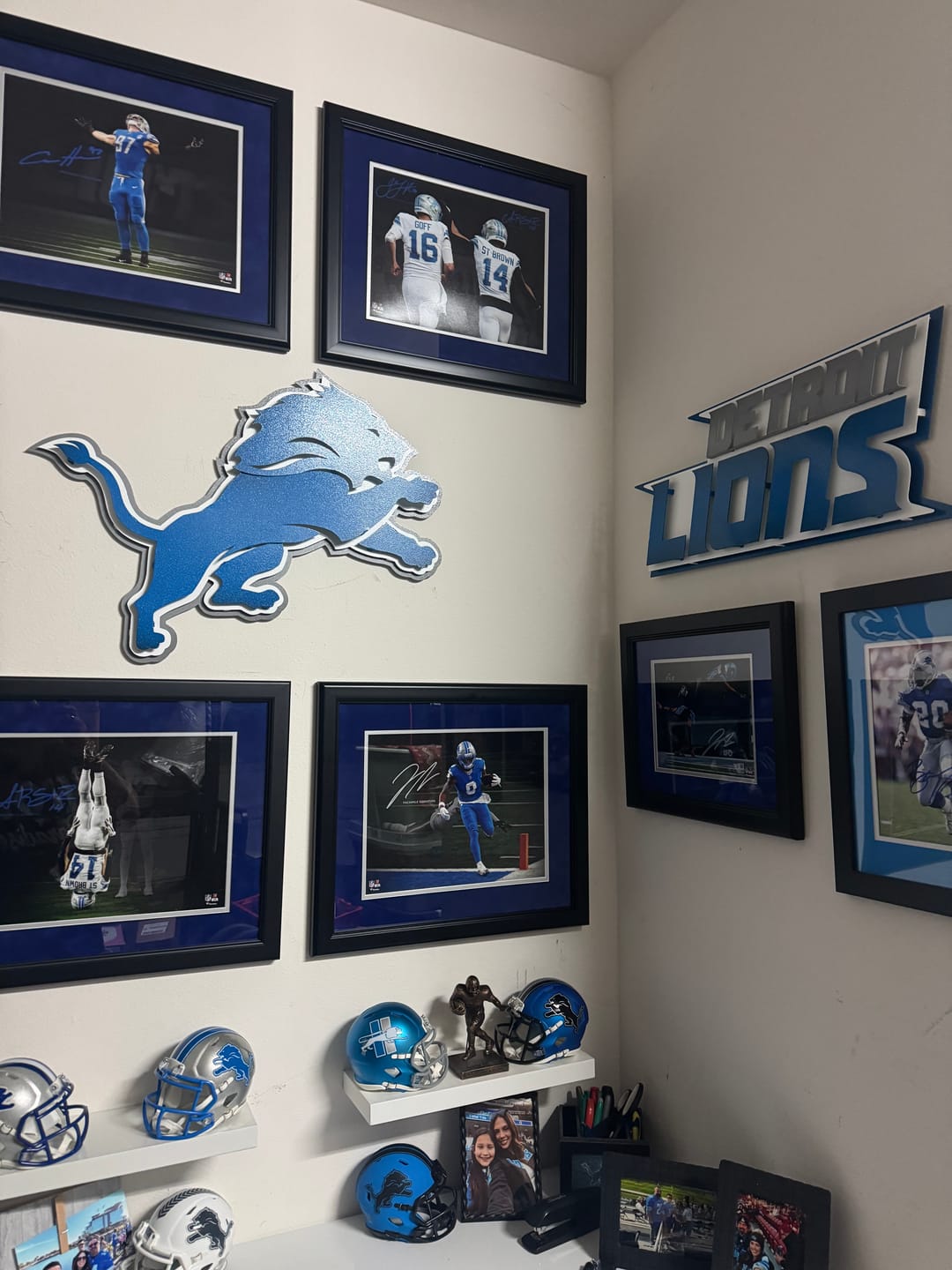 Customer photo review of Detroit Lions 3D Vintage Metal Wall Art