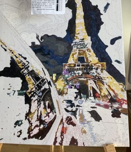 Customer photo review of Custom Landscape Paint By Numbers