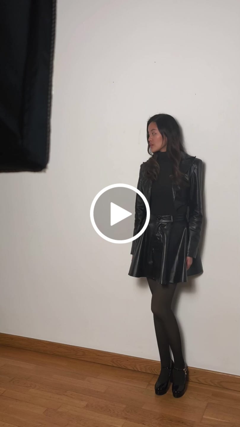 Customer video review of Black French pointed high heels