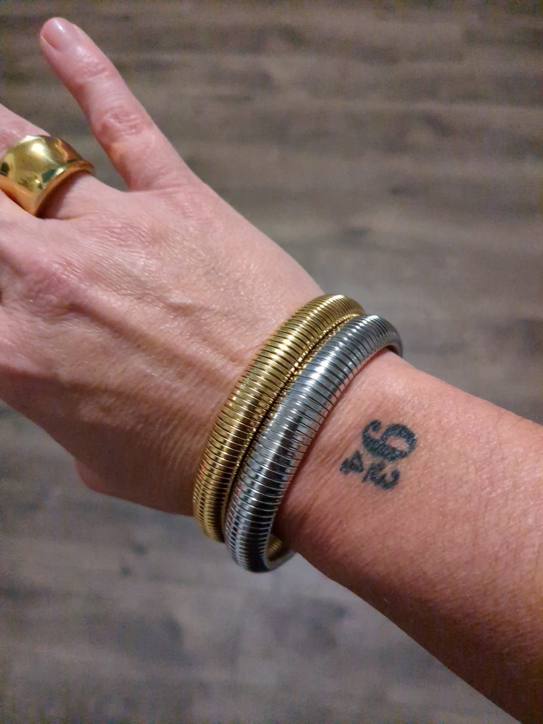Customer photo review of Ibiza Chunky Bangle (Bundle)