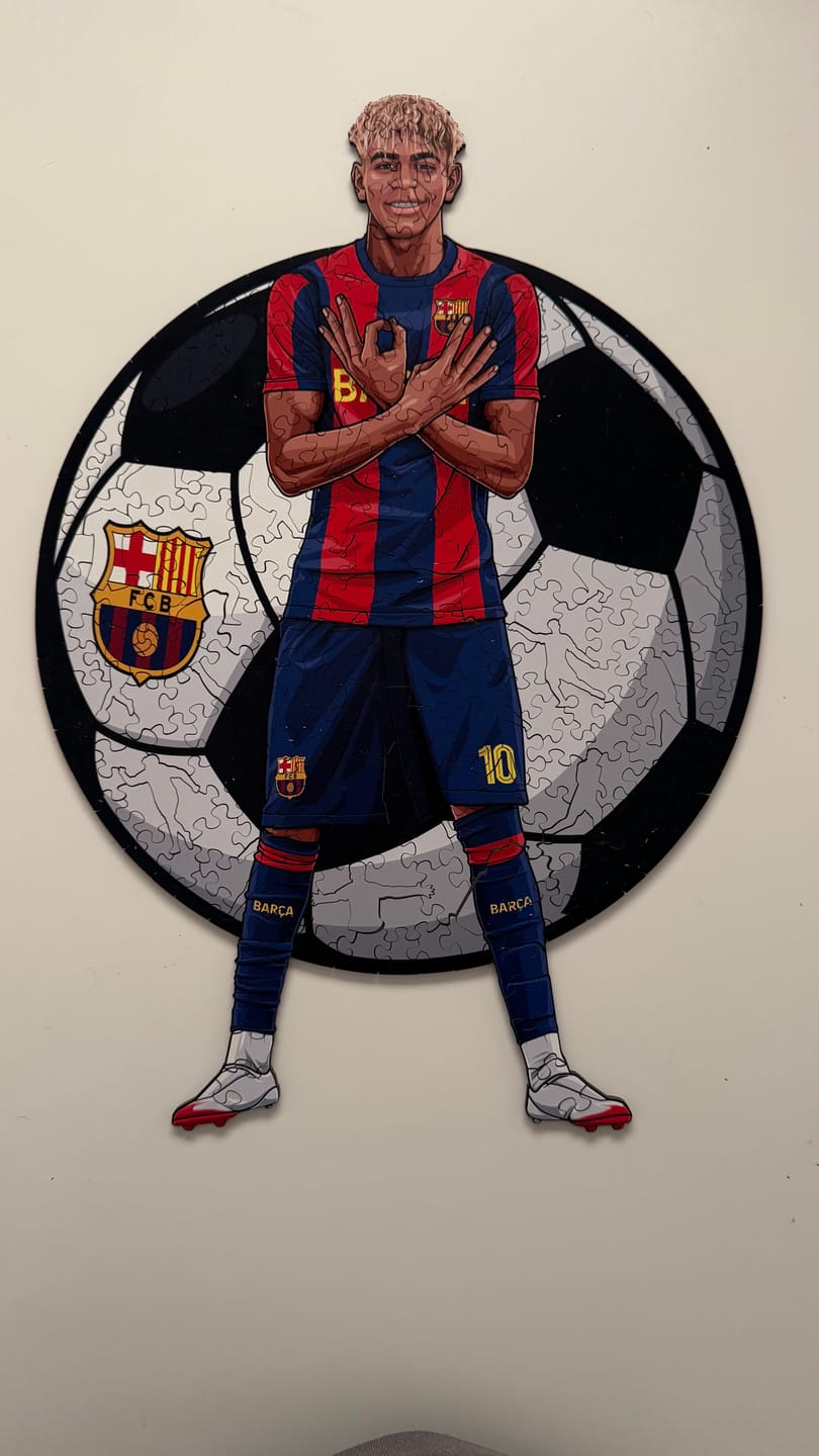 Customer photo review of Lamine Yamal - Holzpuzzle