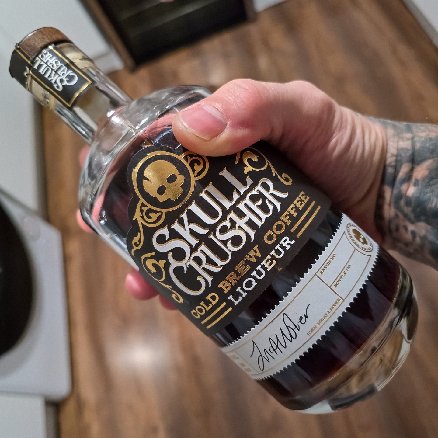 Customer photo review of Skull Crusher Coffee Liqueur - 70cl