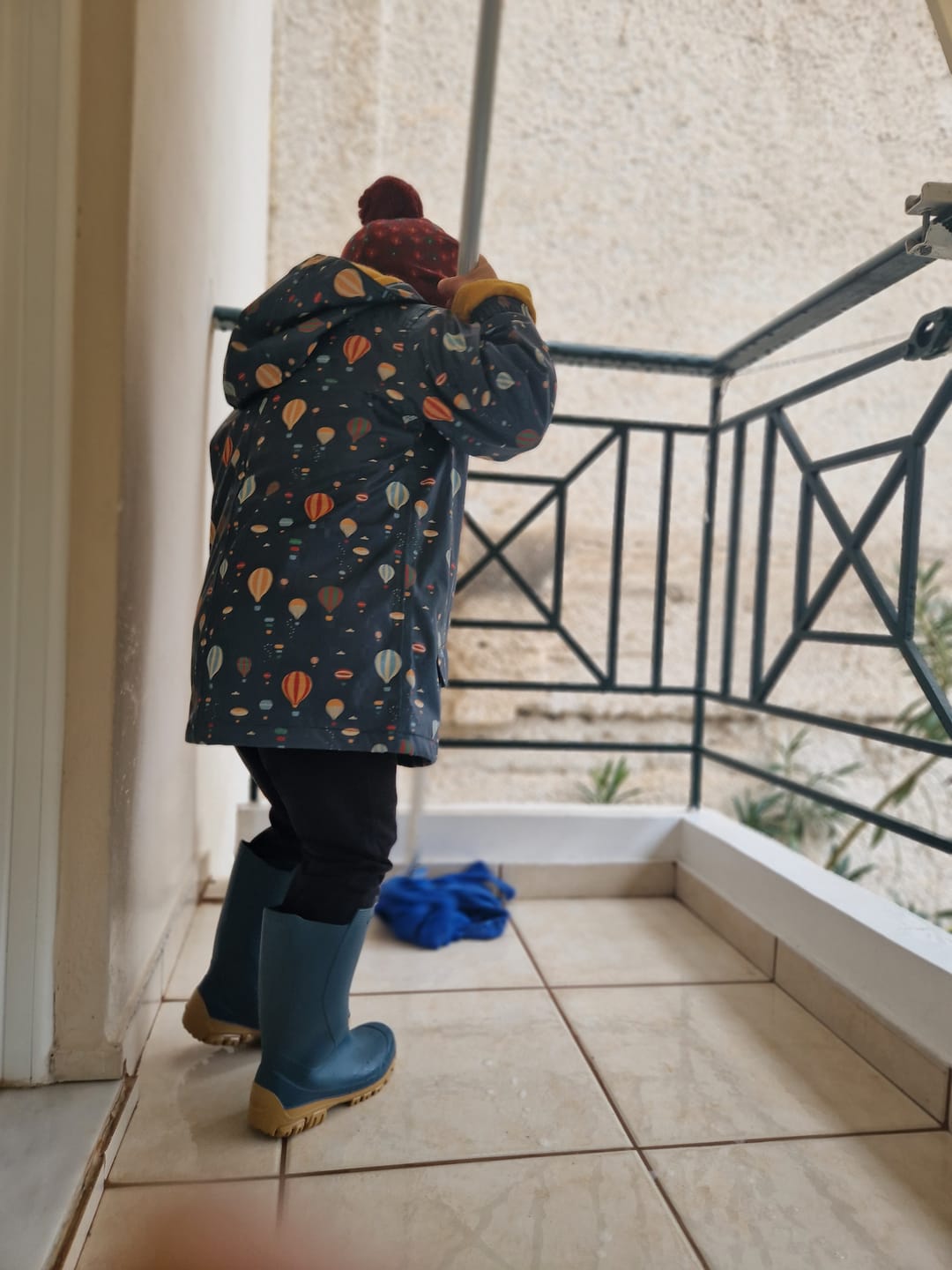 Customer photo review of Higher Ground Waterproof Lined Recycled Raincoat