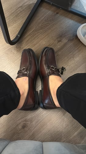 Customer photo review of Brogue Penny Loafer - Coffee