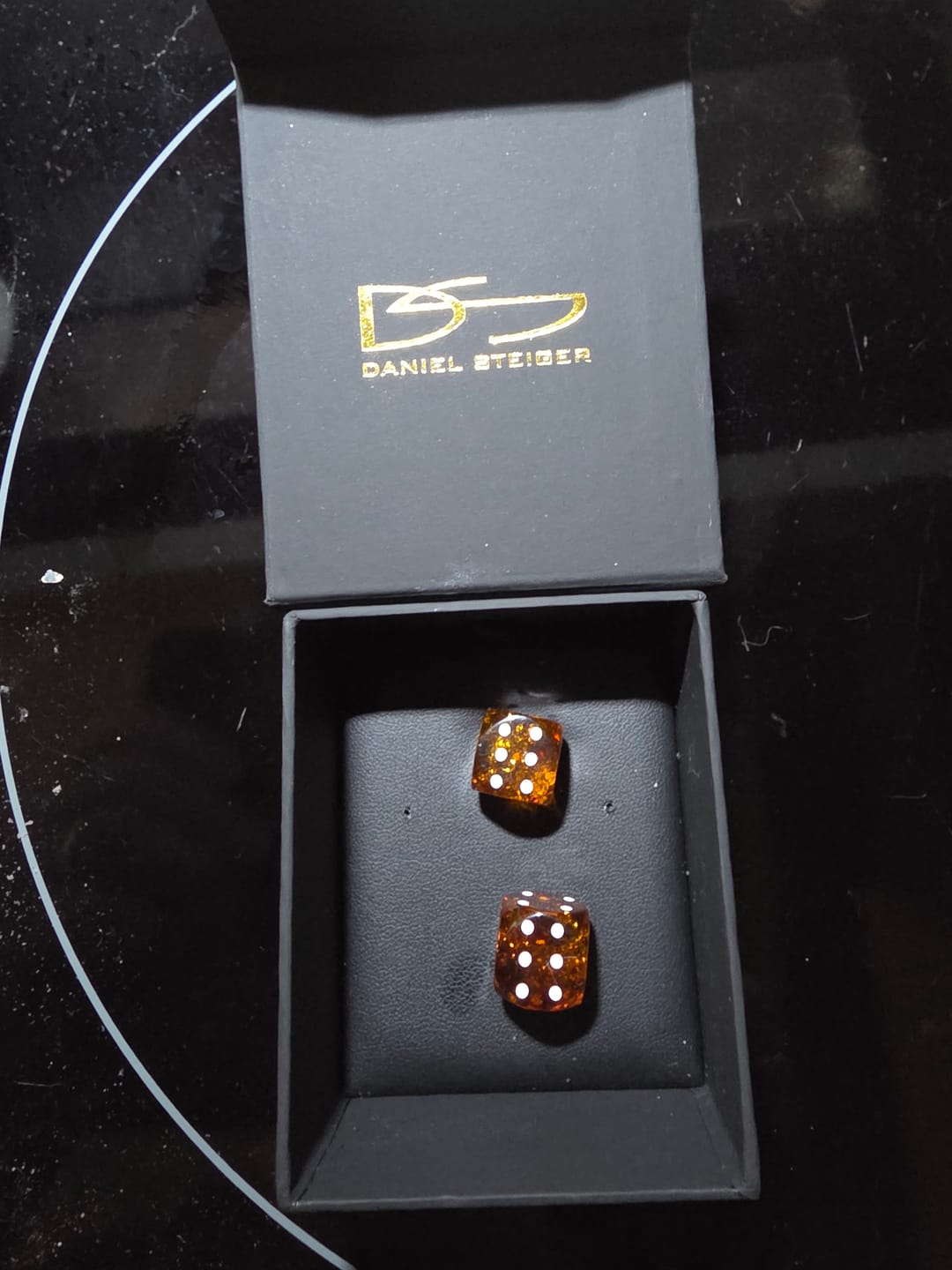 Customer photo review of Baltic Amber Gemstone Dice