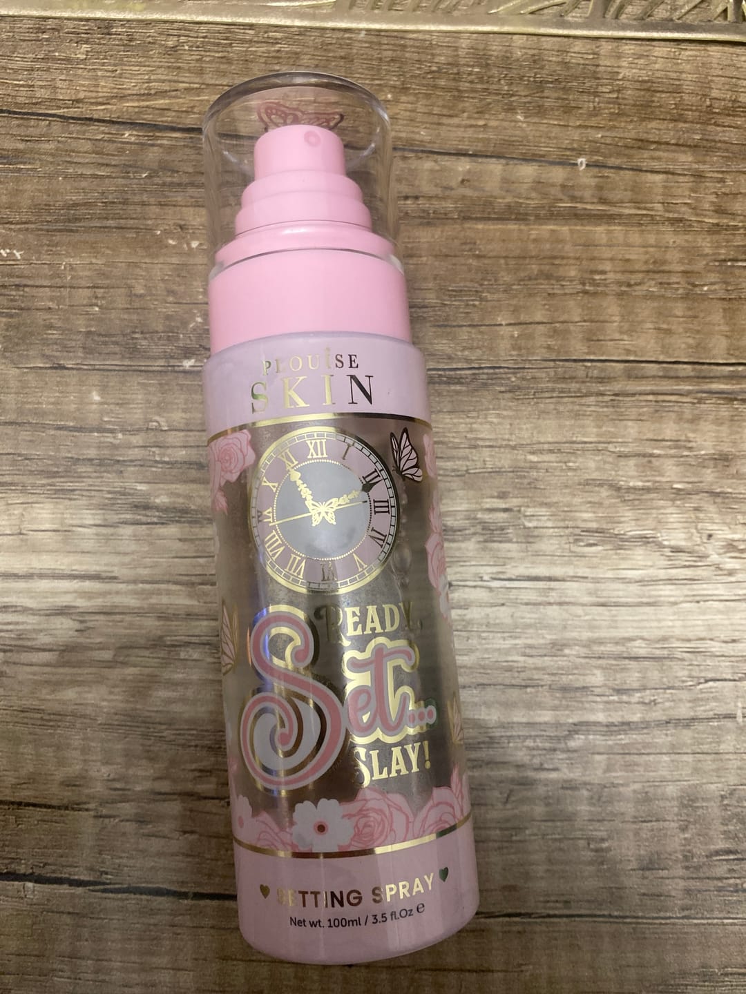 Customer photo review of P.Louise Ready Set Slay Waterproof Setting Spray