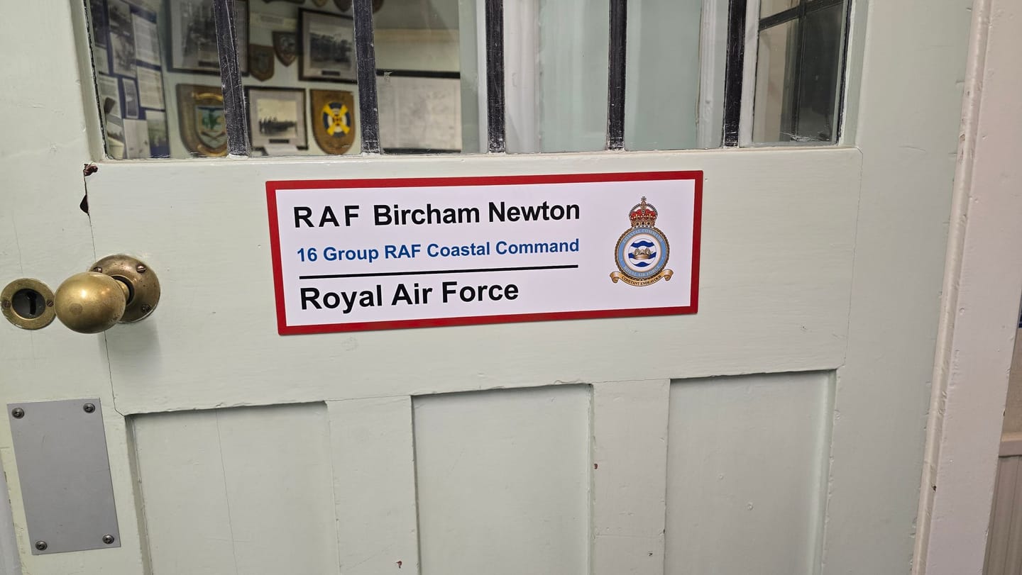 Customer photo review of RAF Station Wall Sign