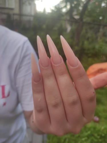 Customer photo review of Poly Nail Gel Extension Kit - 6 Colours