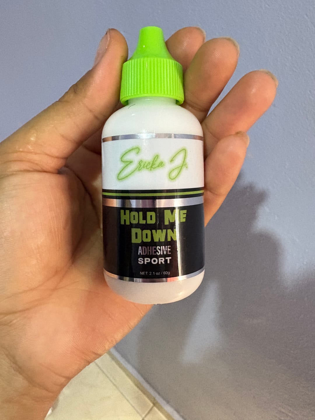 Customer photo review of Hold Me Down™ Adhesive SPORT (Ain’t No Other™) - Peach