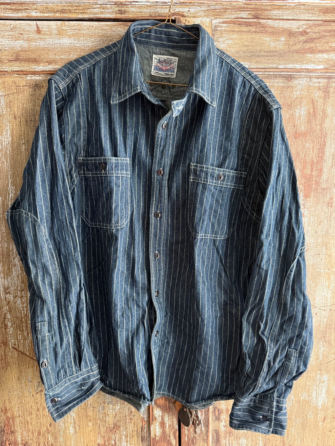 Customer photo review of 9 oz Wabash Vent Hole Work Shirt