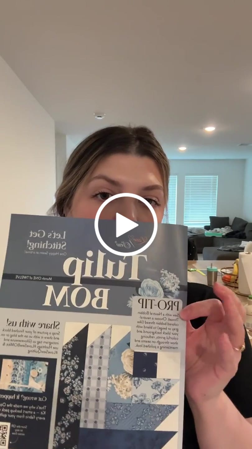 Customer video review of Block Of The Month - Tulip Bellflower (104.5" x 104.5")