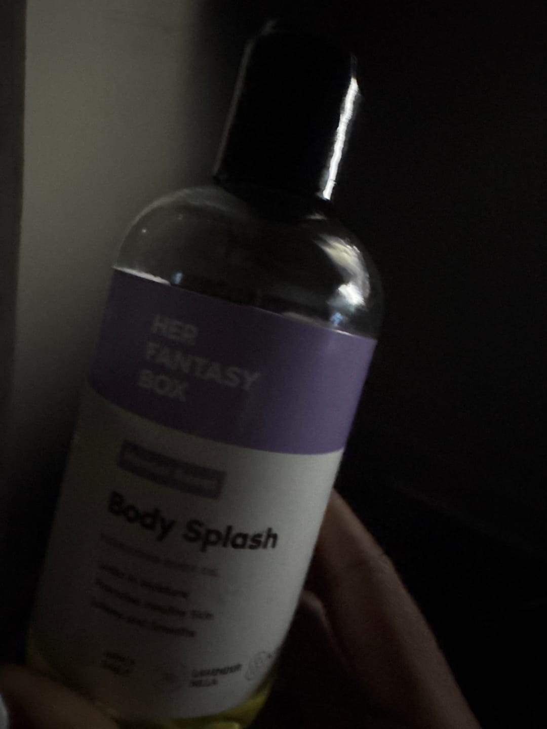 Customer photo review of Body Splash - Skin Smoothing Body Oil (Mental Reset – Lavender & Vanilla CALMING SPA SCENT)