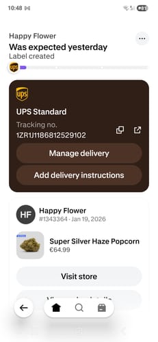 Customer photo review of Super Silver Haze Popcorn