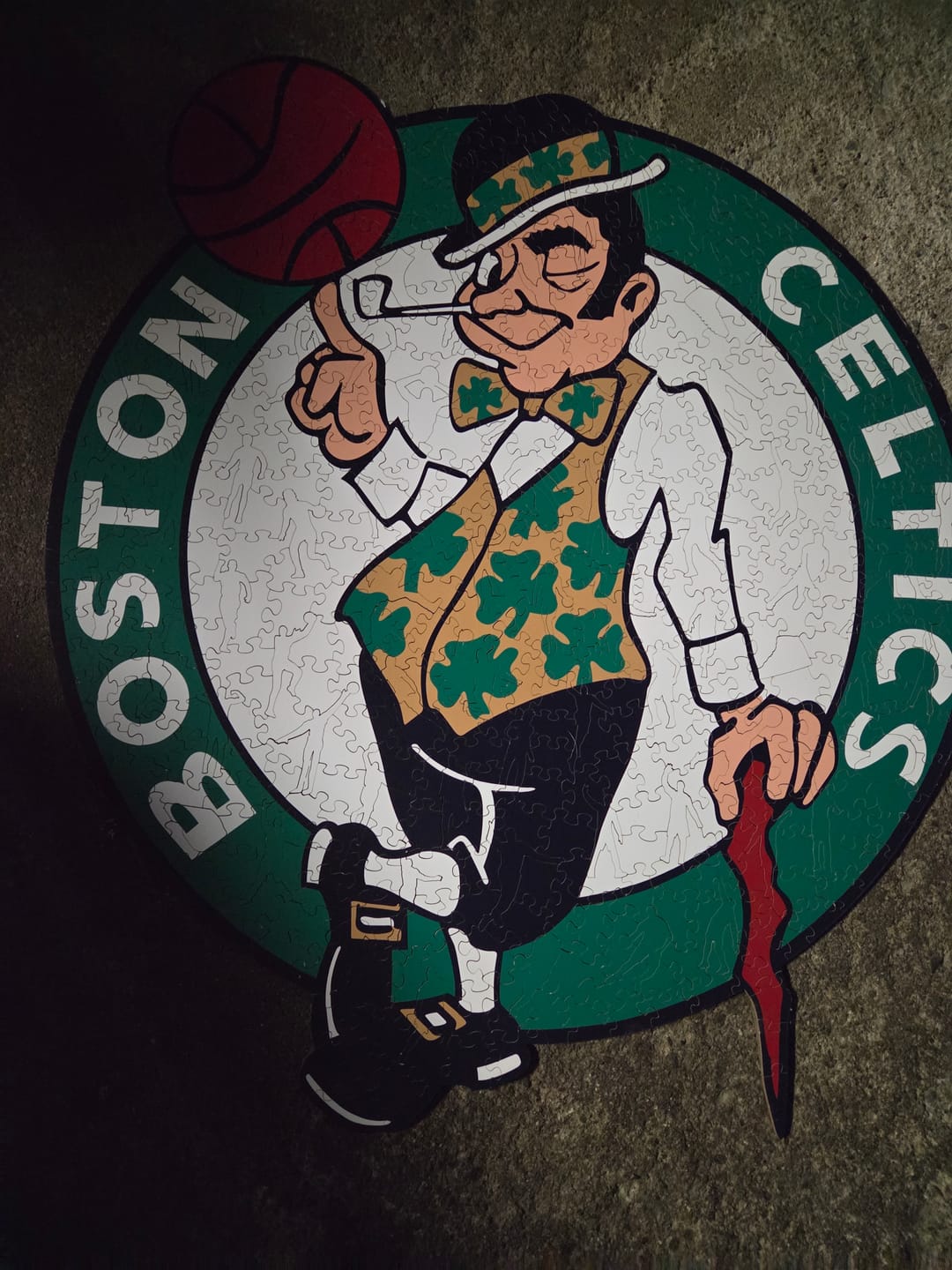 Customer photo review of Boston Celtics™ - Wooden Puzzle