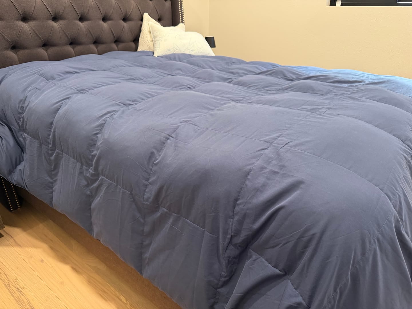 Customer photo review of Organic Cotton Goose Down Comforter