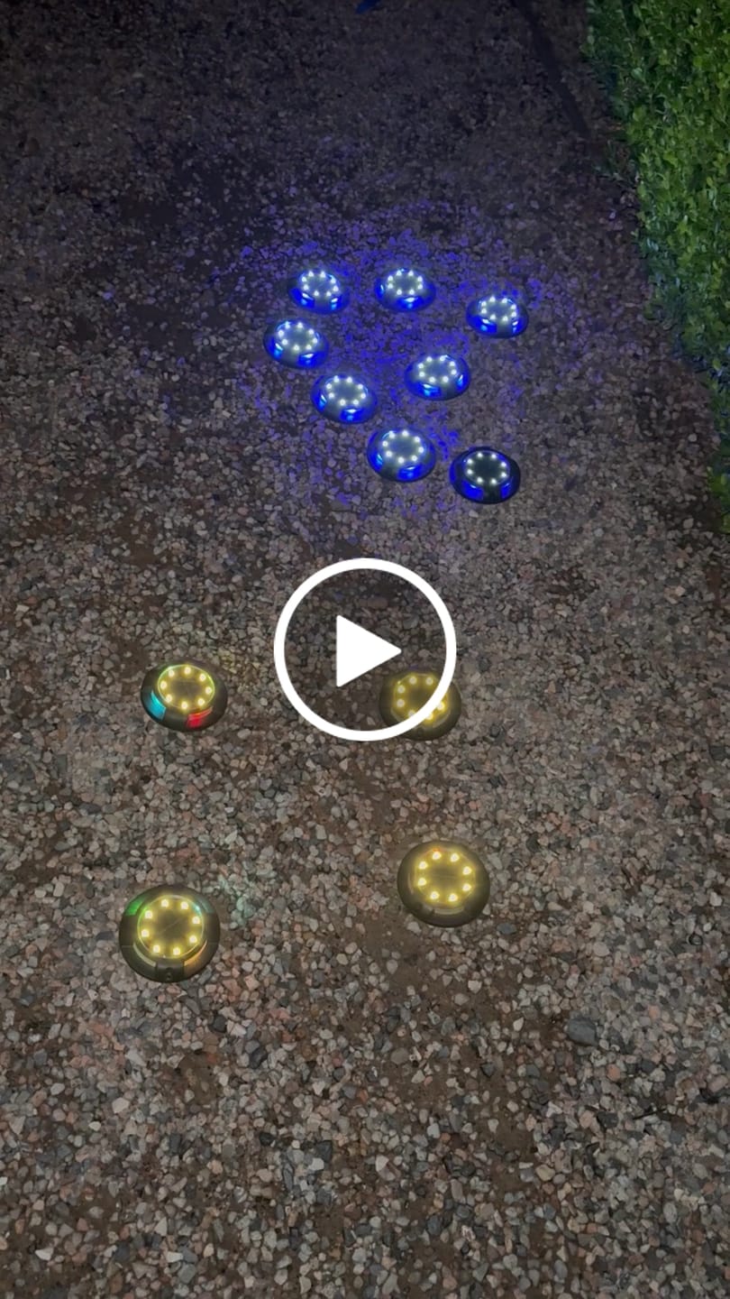 Customer video review of GardenBrite™ Onyx Solar Ground Light Pack