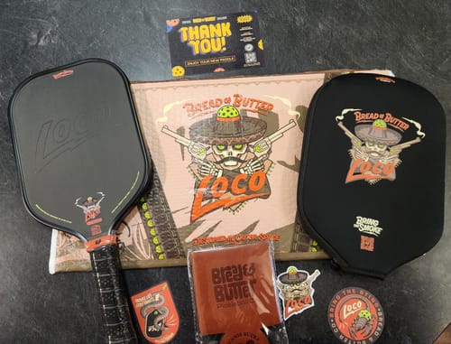 Customer photo review of (PRE-ORDER - SHIPPING JANUARY 2ND) The Loco 16mm Pickleball Paddle- Elongated