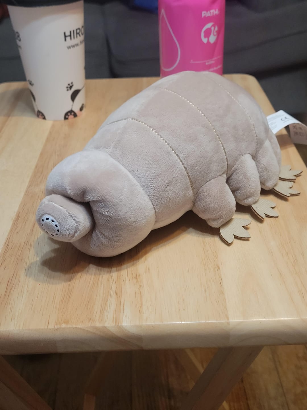 Customer photo review of Tardigrade Water Bear Soft Stuffed Plush Toy