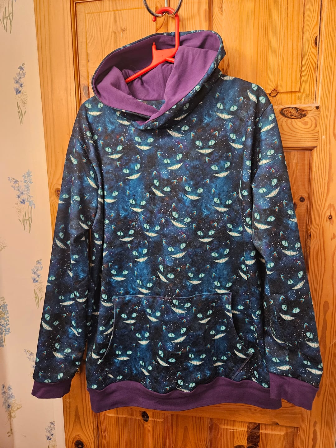 Customer photo review of Galaxy Cats Sweatshirt Fabric