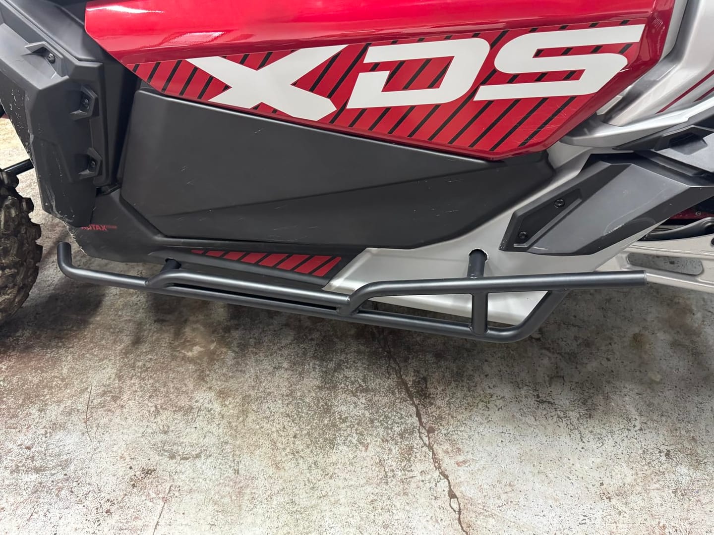 Customer photo review of Nerf Bars Rock Sliders for Can Am Maverick X3 2017-2024