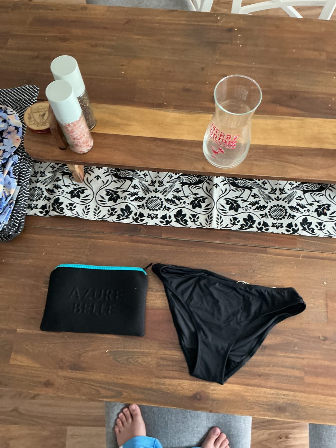 Customer photo review of Azure Teen Bikini Brief Period Swimwear