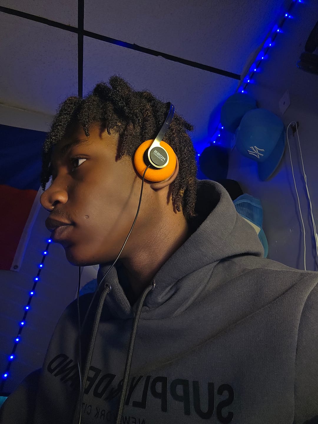 Customer photo review of Koss x Retrospekt P/21 Retro Orange Foam On-Ear Headphones