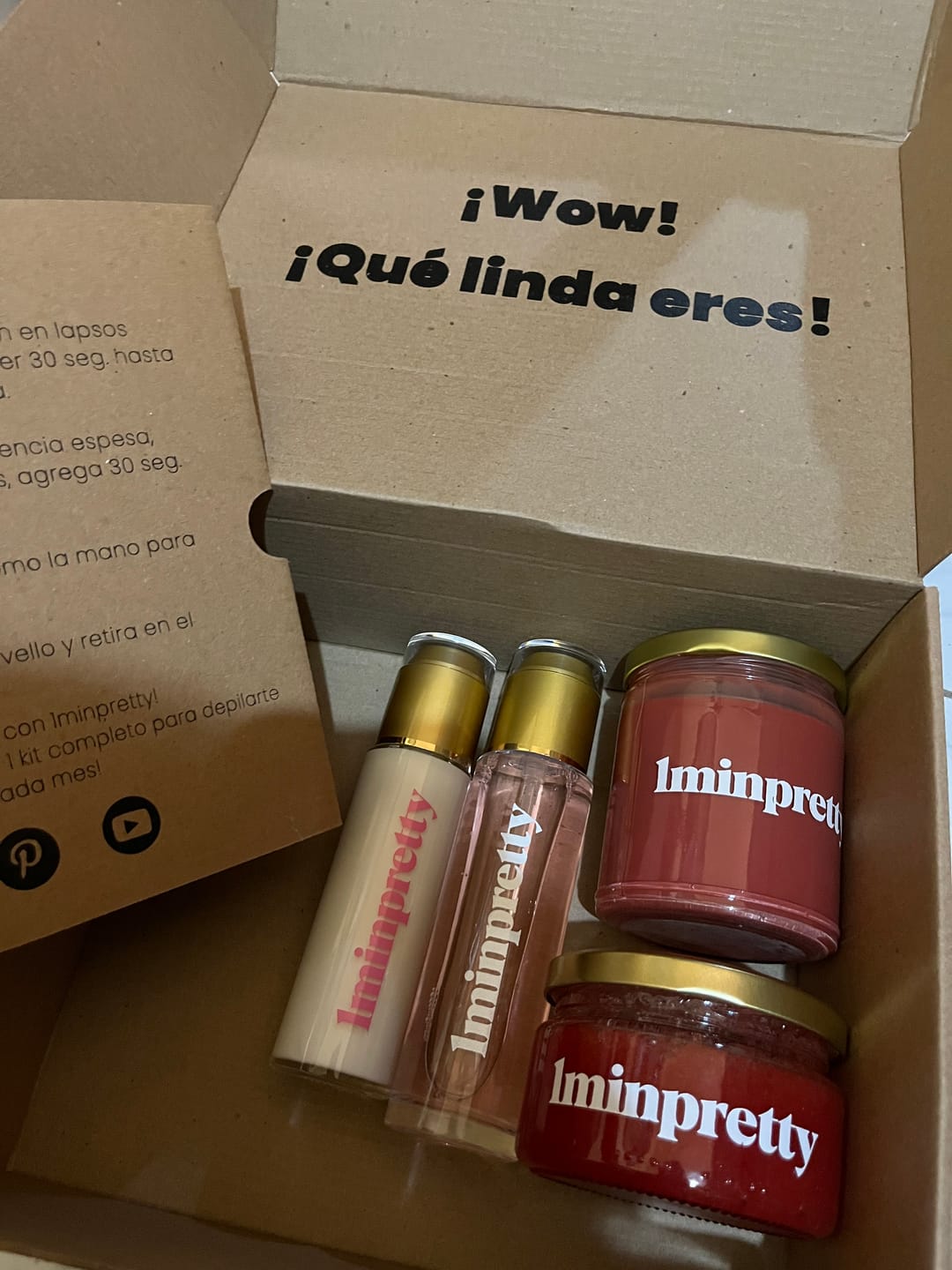 Customer photo review of Kit de zona íntima + extras con envío gratis mx