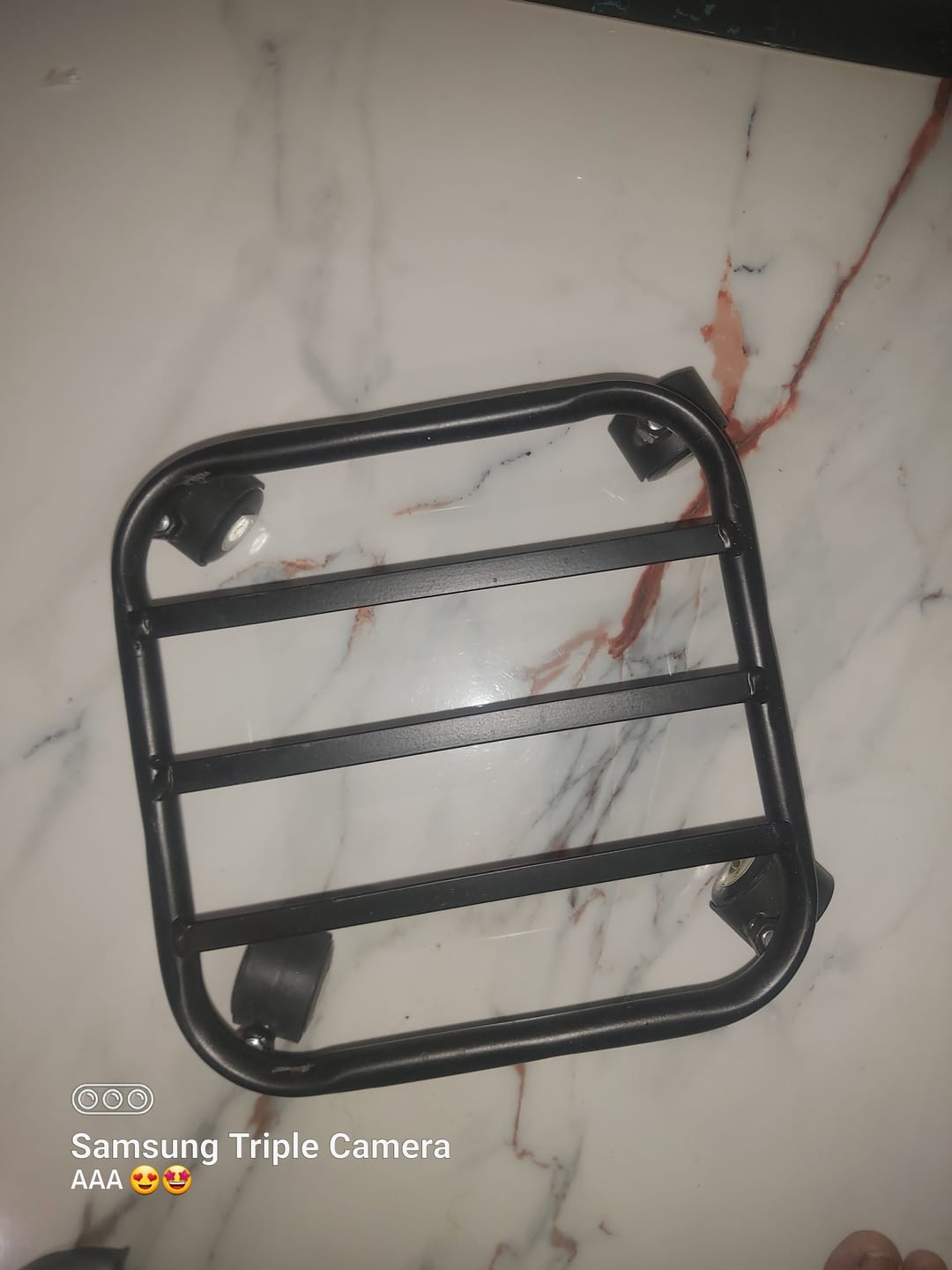 Customer photo review of TryGreen Daze Wheel Rolling Plant Stand for Planters
