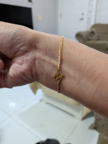Customer photo review of Gold double connector initial