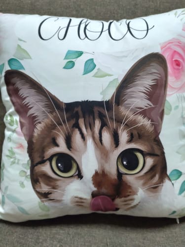 Customer photo review of Petcanva©オーダーメイド クッション