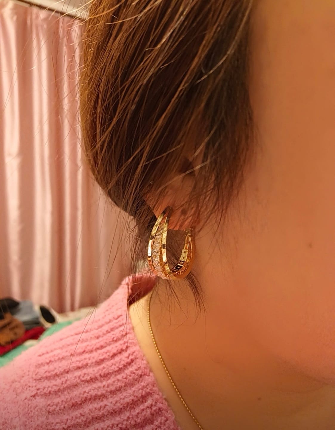 Customer photo review of Shae Earrings