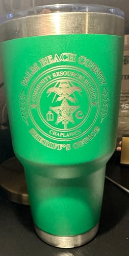 Customer photo review of (6 Pieces) Laser Engraved Tumbler | 30 oz