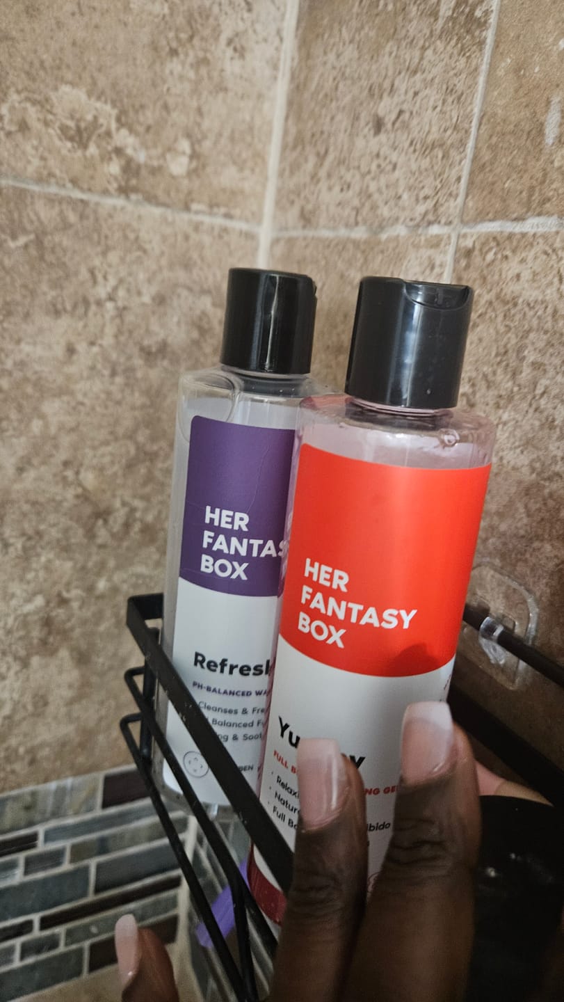 Customer photo review of Yummy Vegan Feminine Shower Gel - 3 pk
