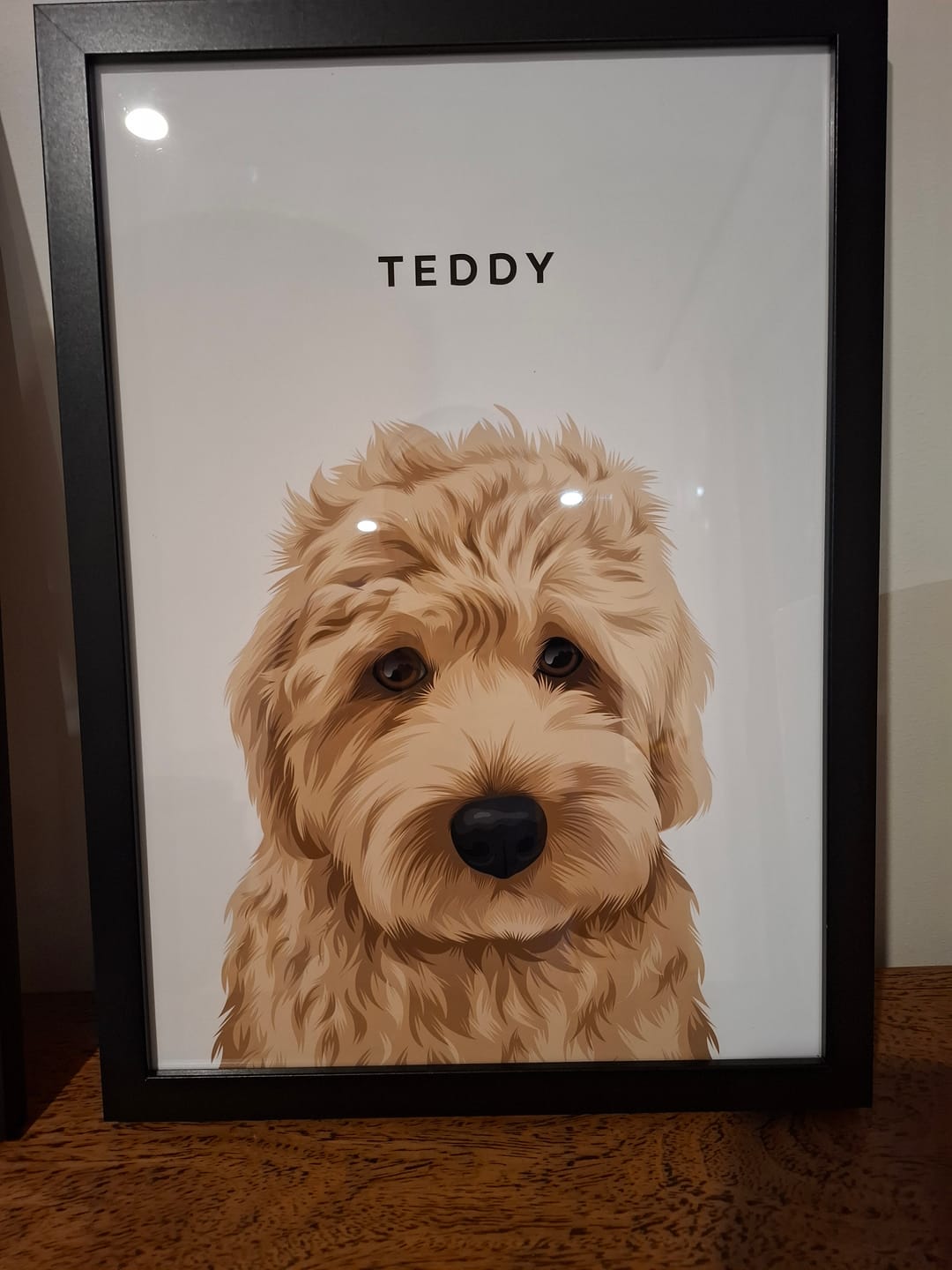 Customer photo review of Custom Dog Portrait