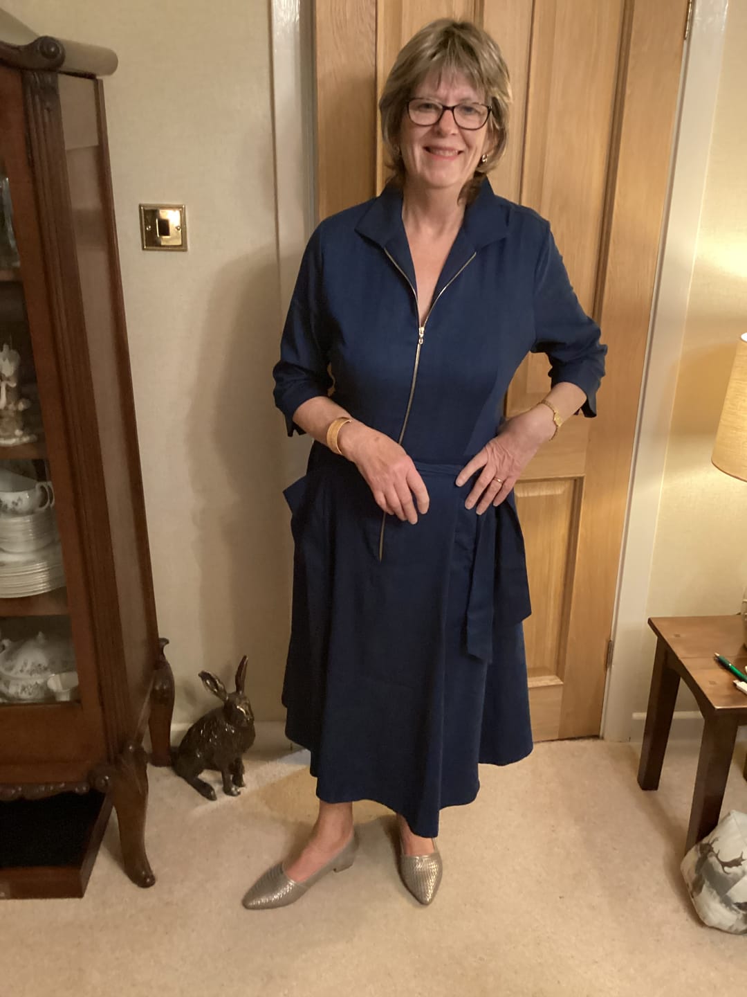 Customer photo review of The 'Zip Pocket' Dress in Super Soft Denim - Sold Out Sizes (2&4) Back in stock Early February