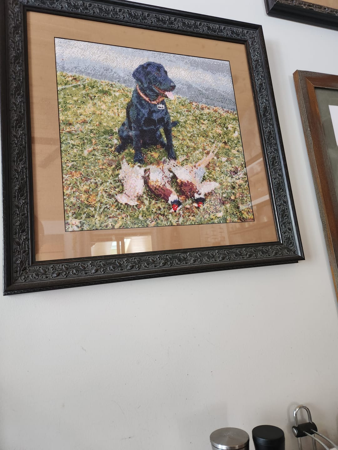 Customer photo review of Custom Pet Cross Stitch Tapestry Kit | Just Upload Your Own Photo!