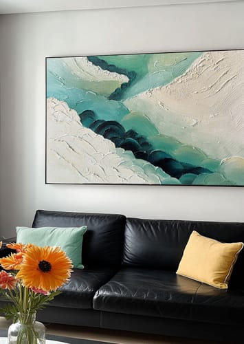 Customer review photo for Plaster Art Texure Painting #SG541