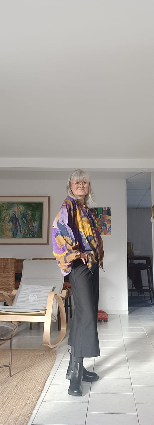Customer photo review of Blouse Miléna - "Folie Végétale"