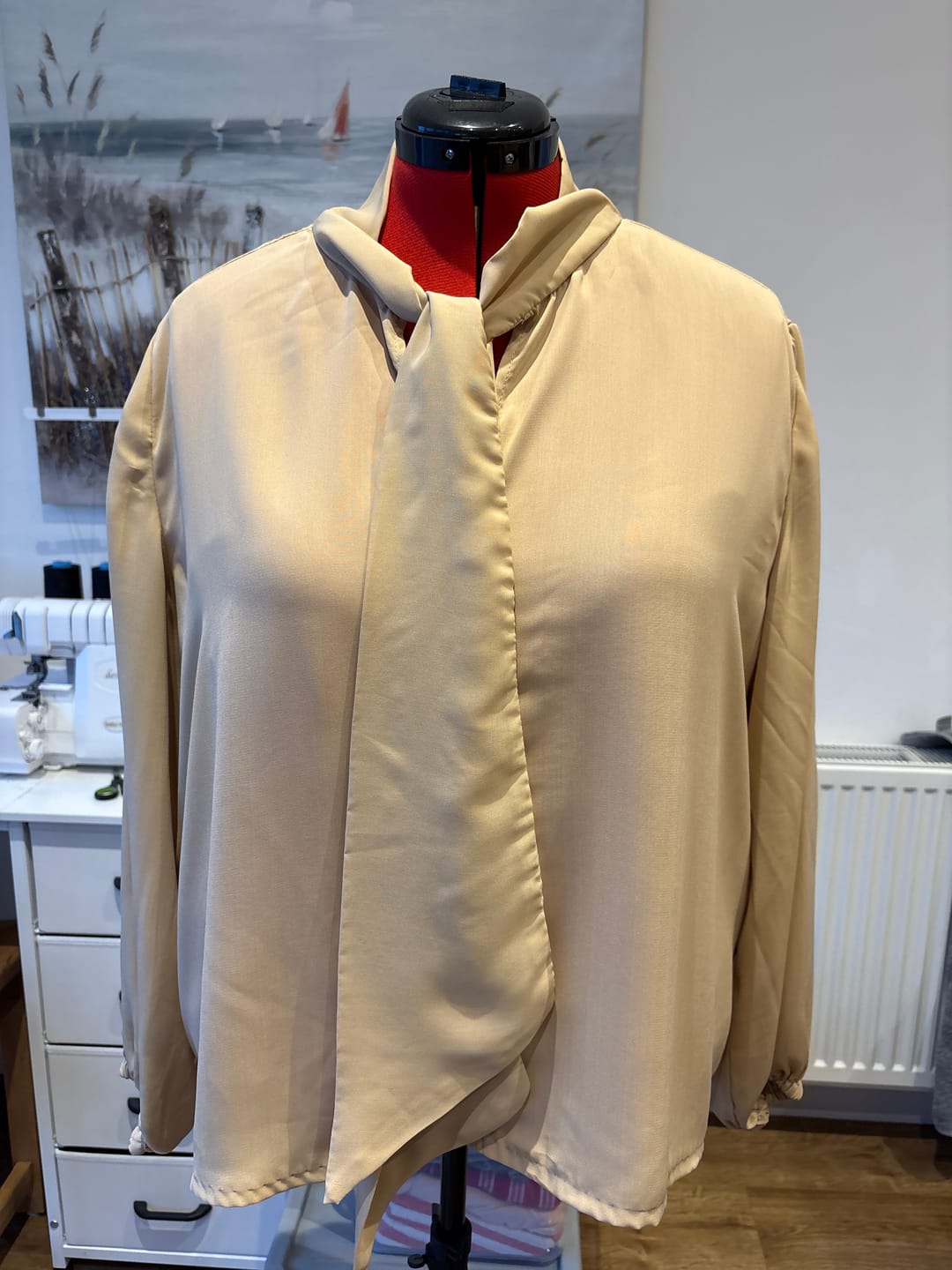Customer photo review of Plain Peachskin Fabric