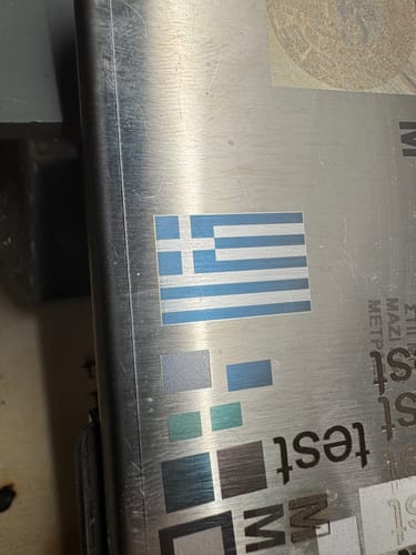 Customer photo review of (EU Warehouse) Cloudray MP-60 60W Mopa Fiber Laser Marking Engraver with D80 Rotary