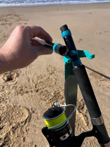Customer photo review of 12ft "Secret Weapon" Crab Snare/Surf No Excuses Travel Rod, 5-Piece Heavy Action