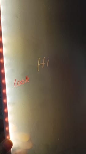 Customer photo review of MagicGlow™ Glowing LED Drawing Board