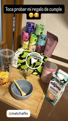 Customer video review of Pack Sabores - Té Matcha Premium 100% Degustación
