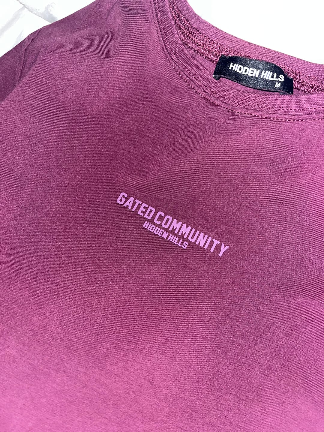 Customer photo review of BASICS LONGSLEEVE TOP DARK PLUM