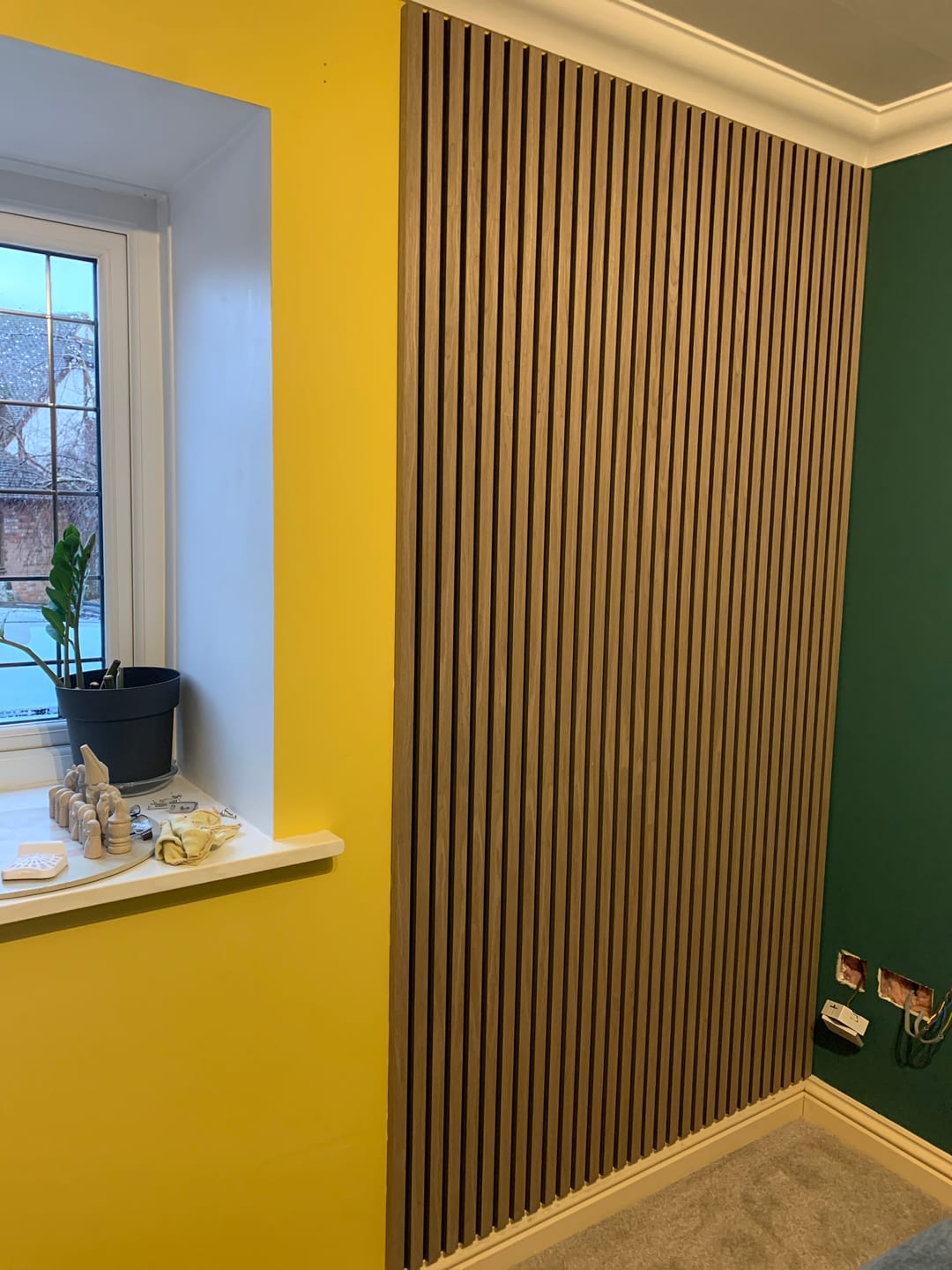Customer photo review of Acoustic Slat Wall Panel - Walnut