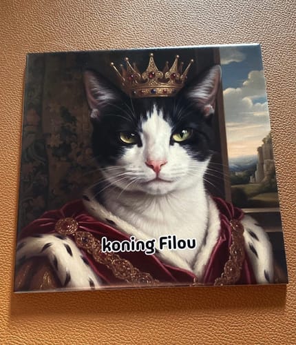 Customer photo review of Koninklijke Huisdier Portret Tegel in Olieverf-stijl
