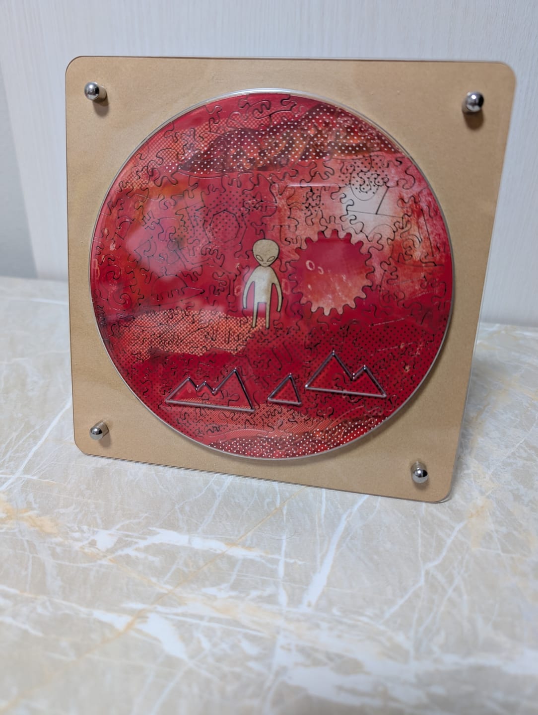 Customer photo review of 宇宙の破片 MARS 火星と専用フレームセット【1月入庫分予約】