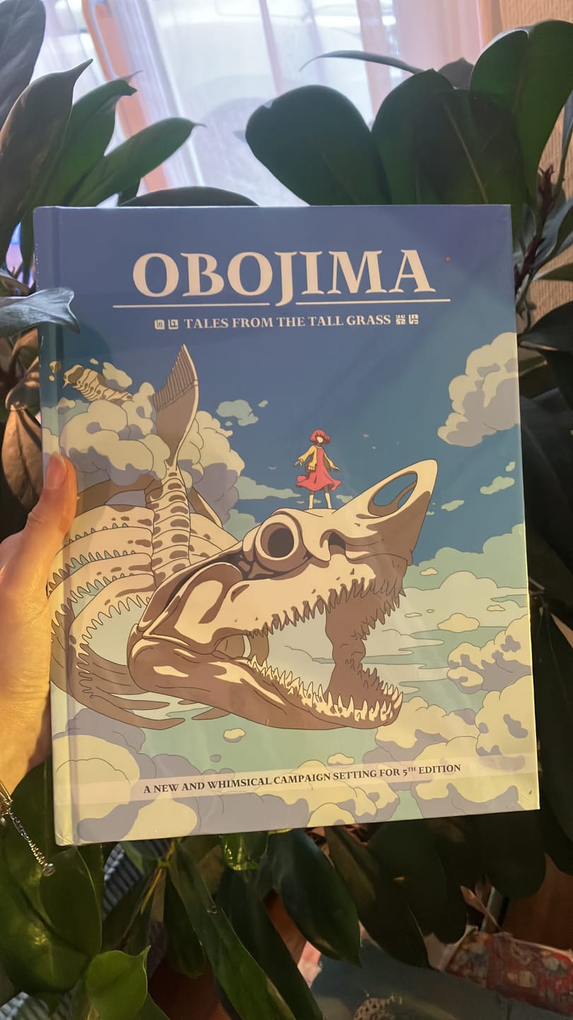 Customer photo review of Obojima: Tales from the Tall Grass – Hardcover 5E Campaign Book